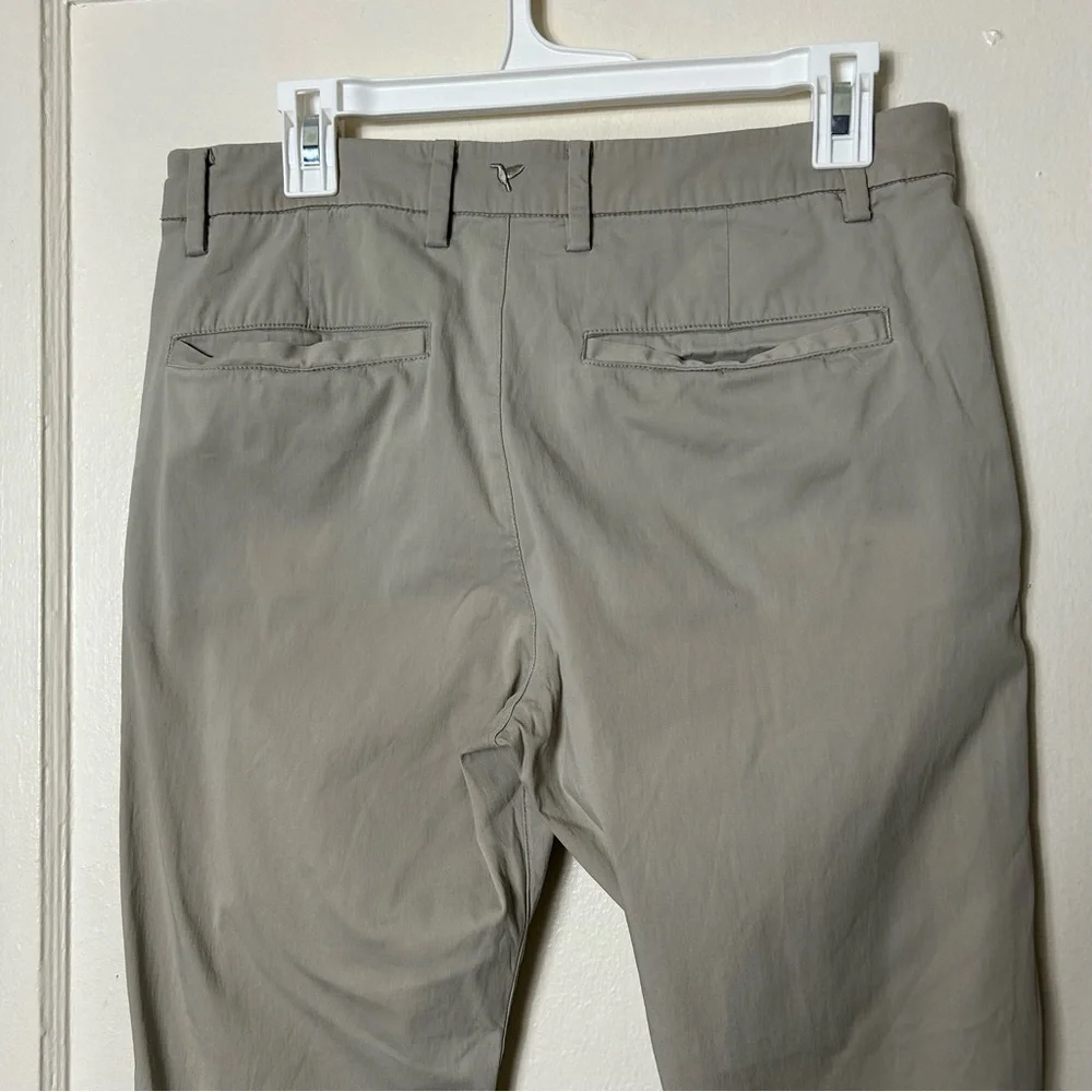 Birddogs tan chino performance stretch unlined pants men's 32 trouser